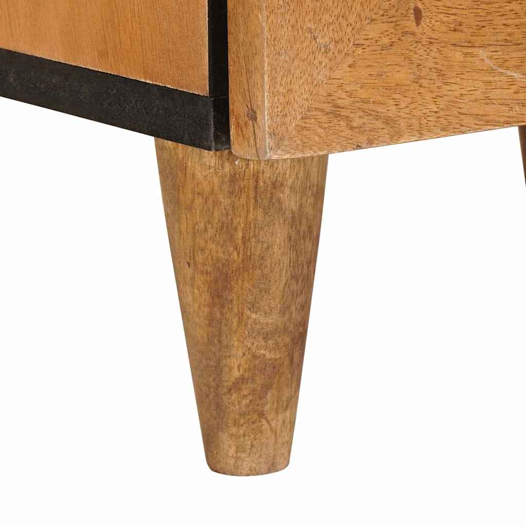 Bedside Table Light brown 40 x 33 x 46 cm Solid mango wood