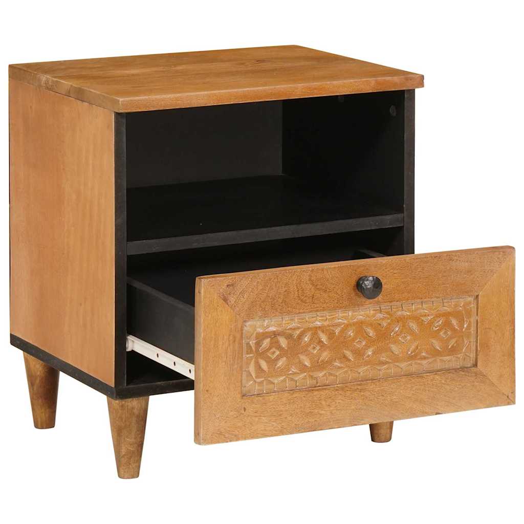Bedside Table with Drawer 2 pcs Light brown 40 x 33 x 46 cm