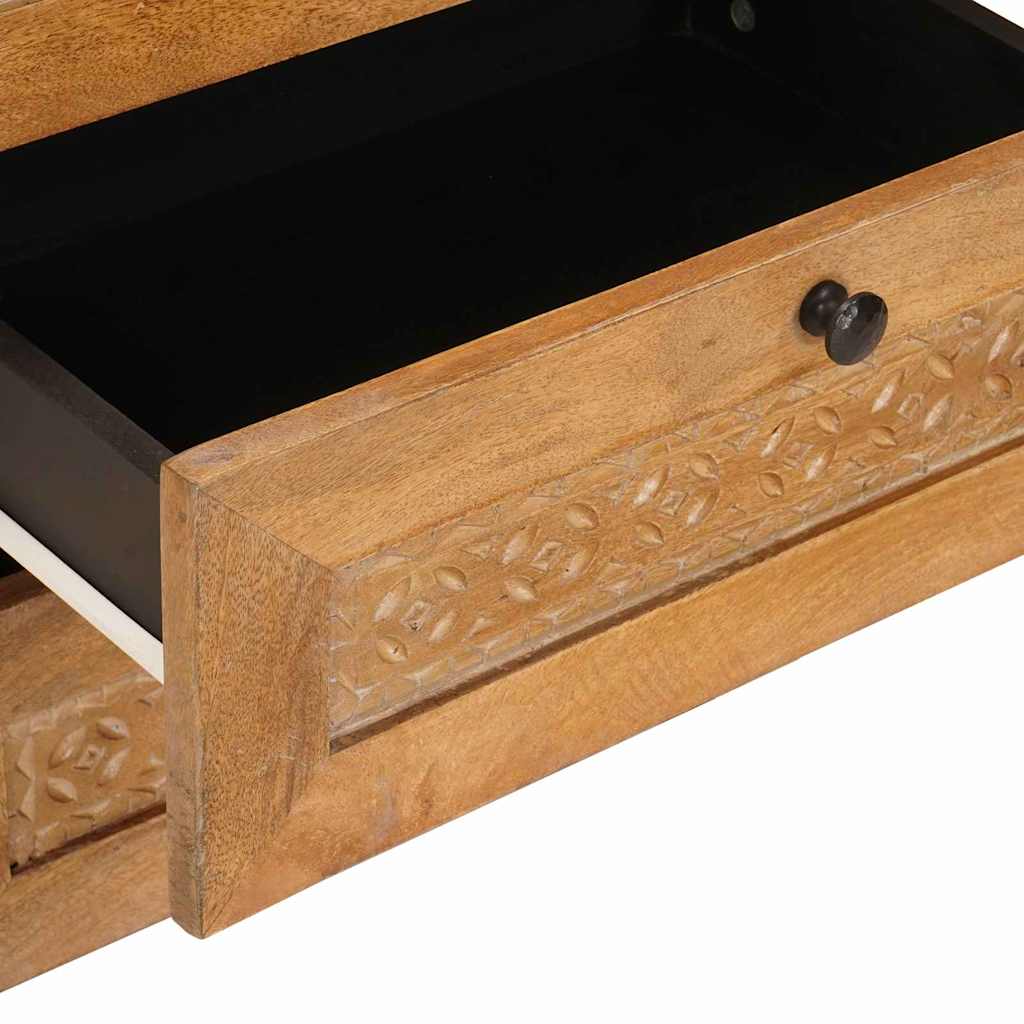 Bedside Table Light brown 50 x 33 x 60 cm Solid mango wood