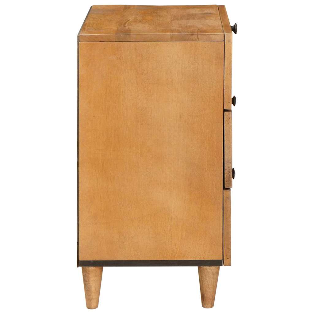 Bedside Table Light brown 50 x 33 x 60 cm Solid mango wood
