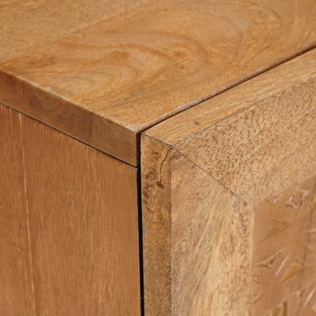 TV Cabinet Light brown 105 x 33 x 46 cm Solid mango wood