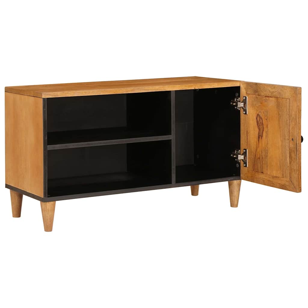TV Cabinet Light brown 80 x 33 x 46 cm Solid mango wood