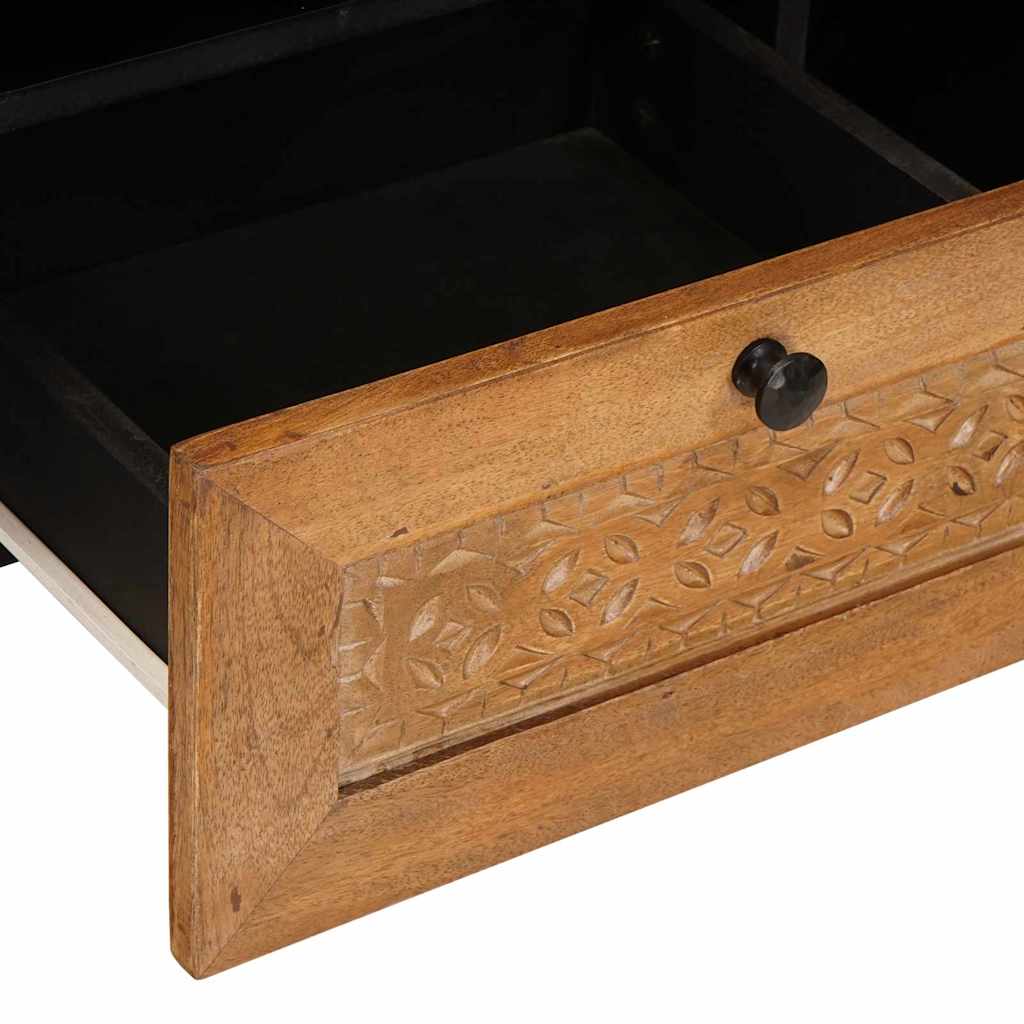 TV Cabinet Light brown 105 x 33 x 46 cm Solid mango wood