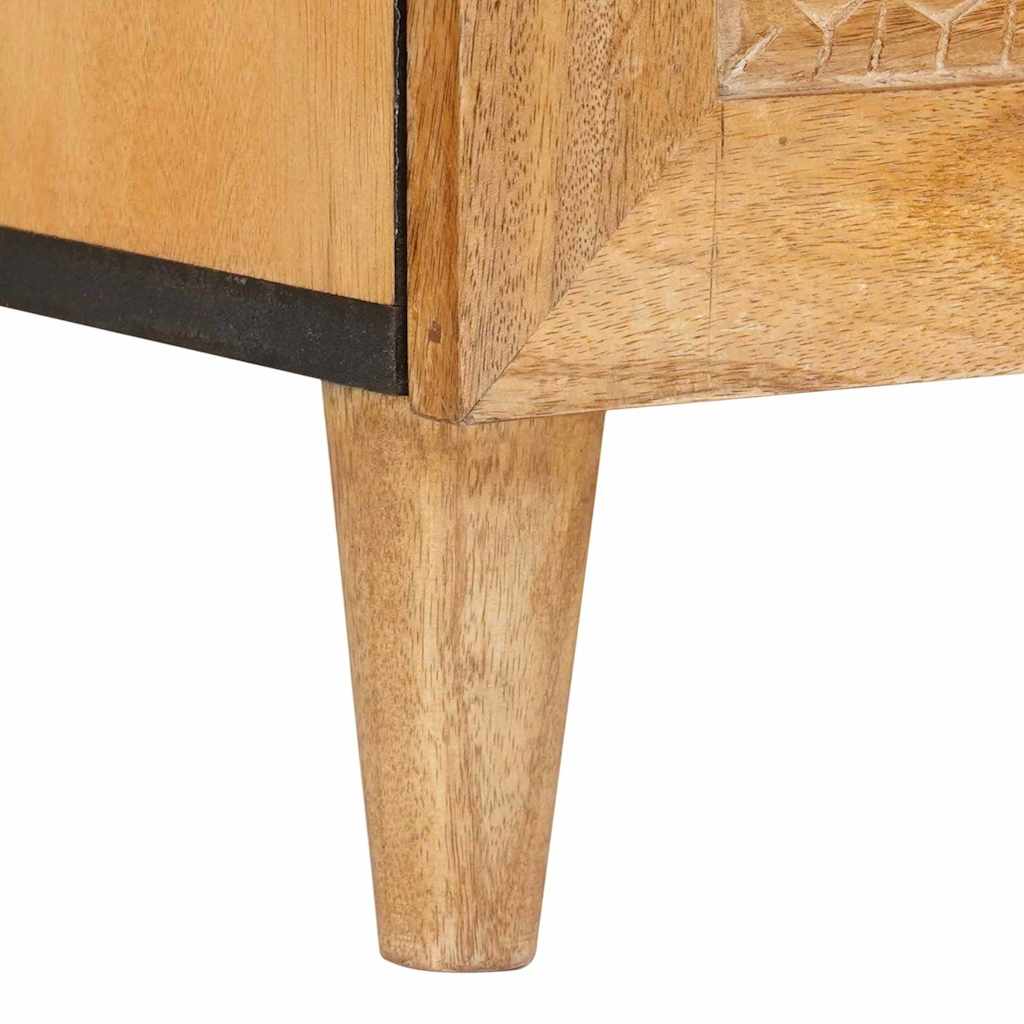 TV Cabinet Light brown 100 x 33 x 46 cm Solid mango wood