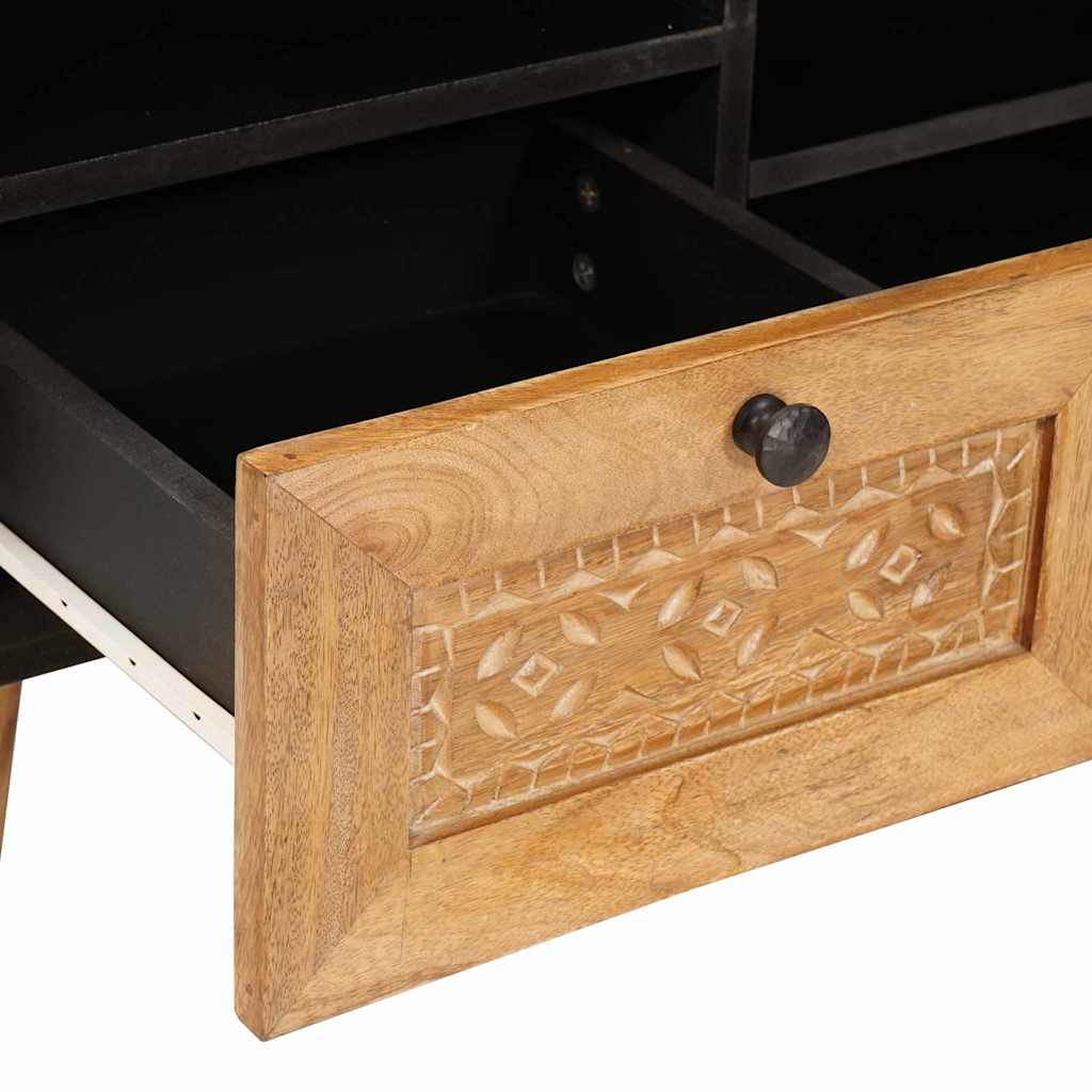 TV Cabinet Light brown 100 x 33 x 46 cm Solid mango wood