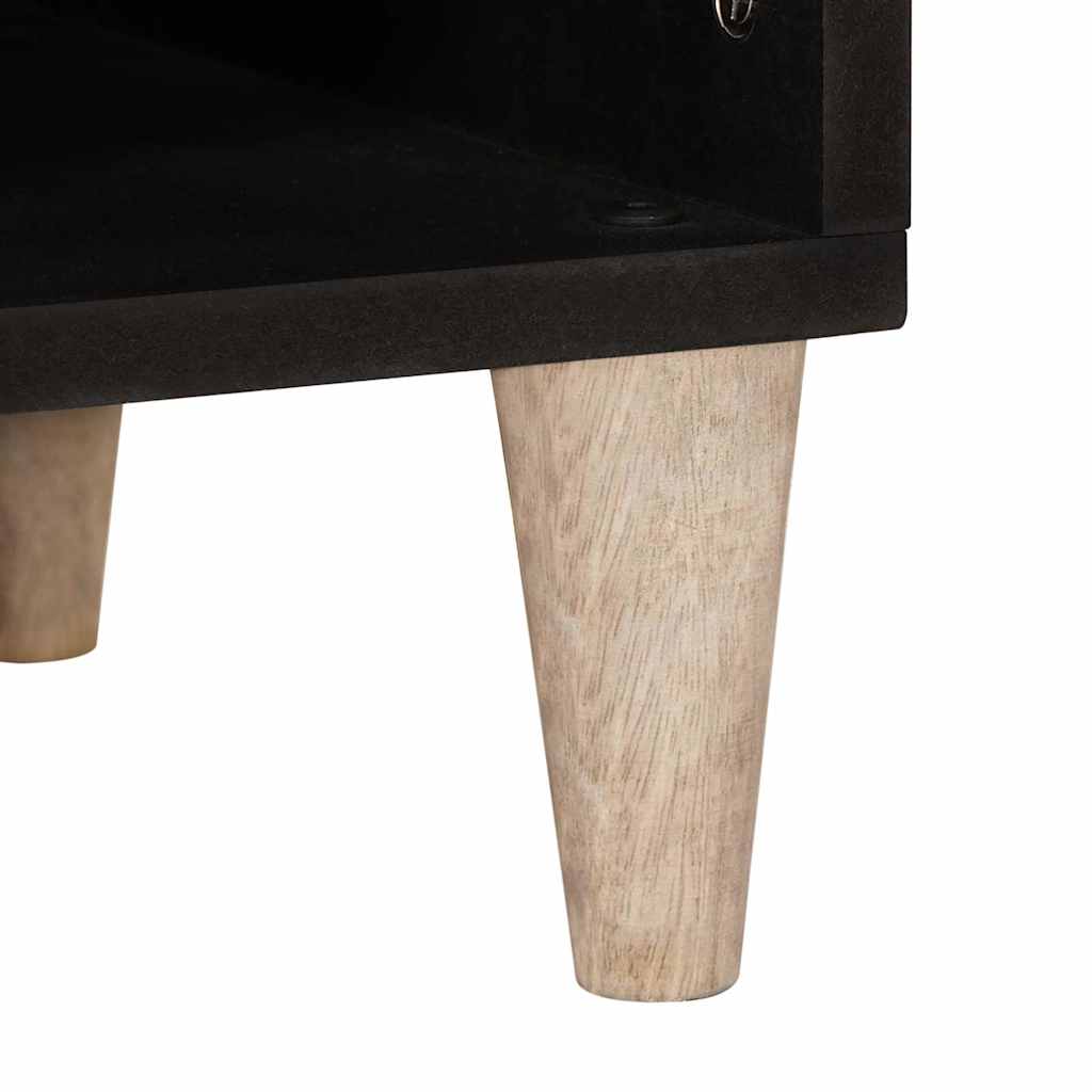 TV Cabinet with Drawer White 105 x 33 x 46 cm Solid mango wood