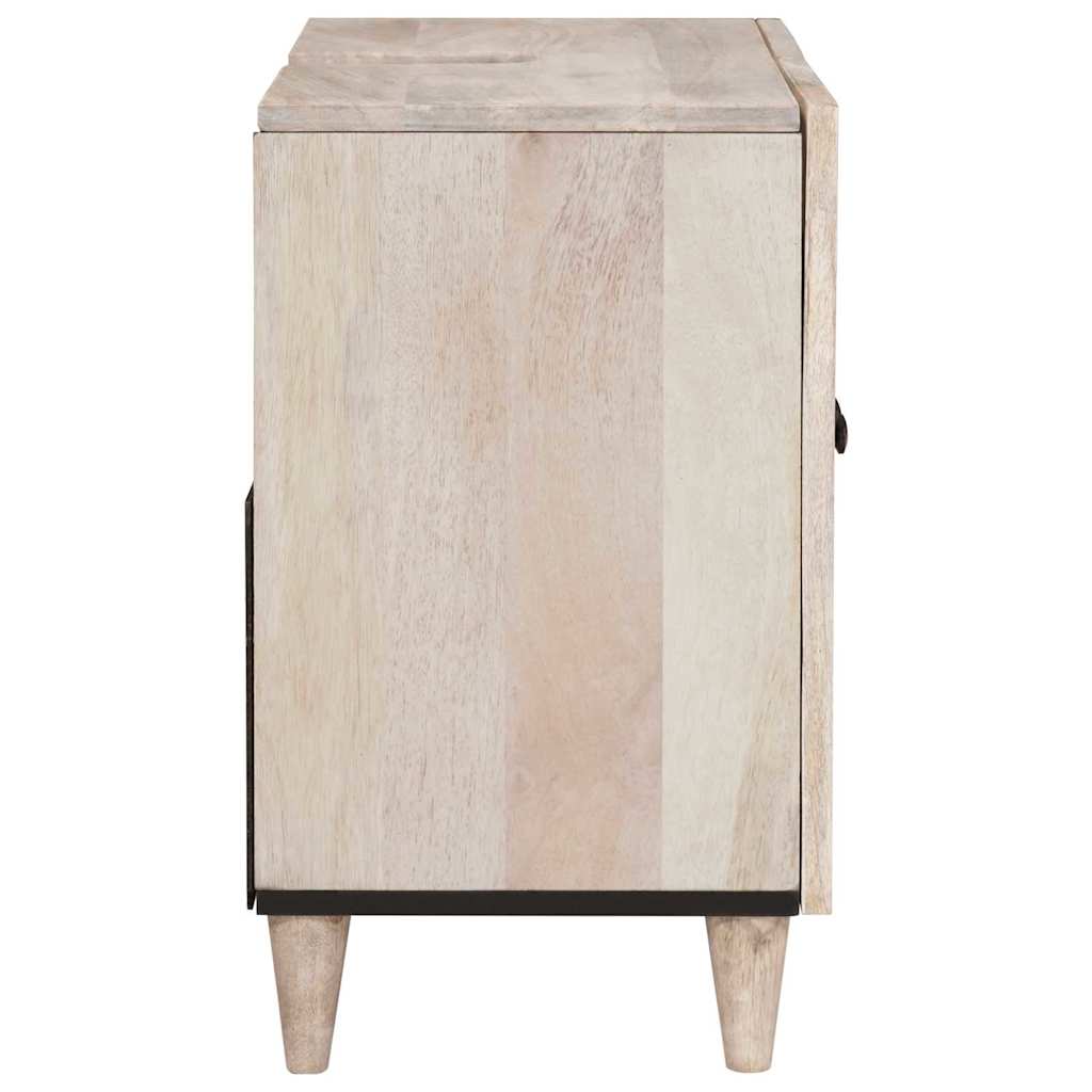 Bathroom Cabinet White 62 x 33 x 58 cm Solid Wood Mango
