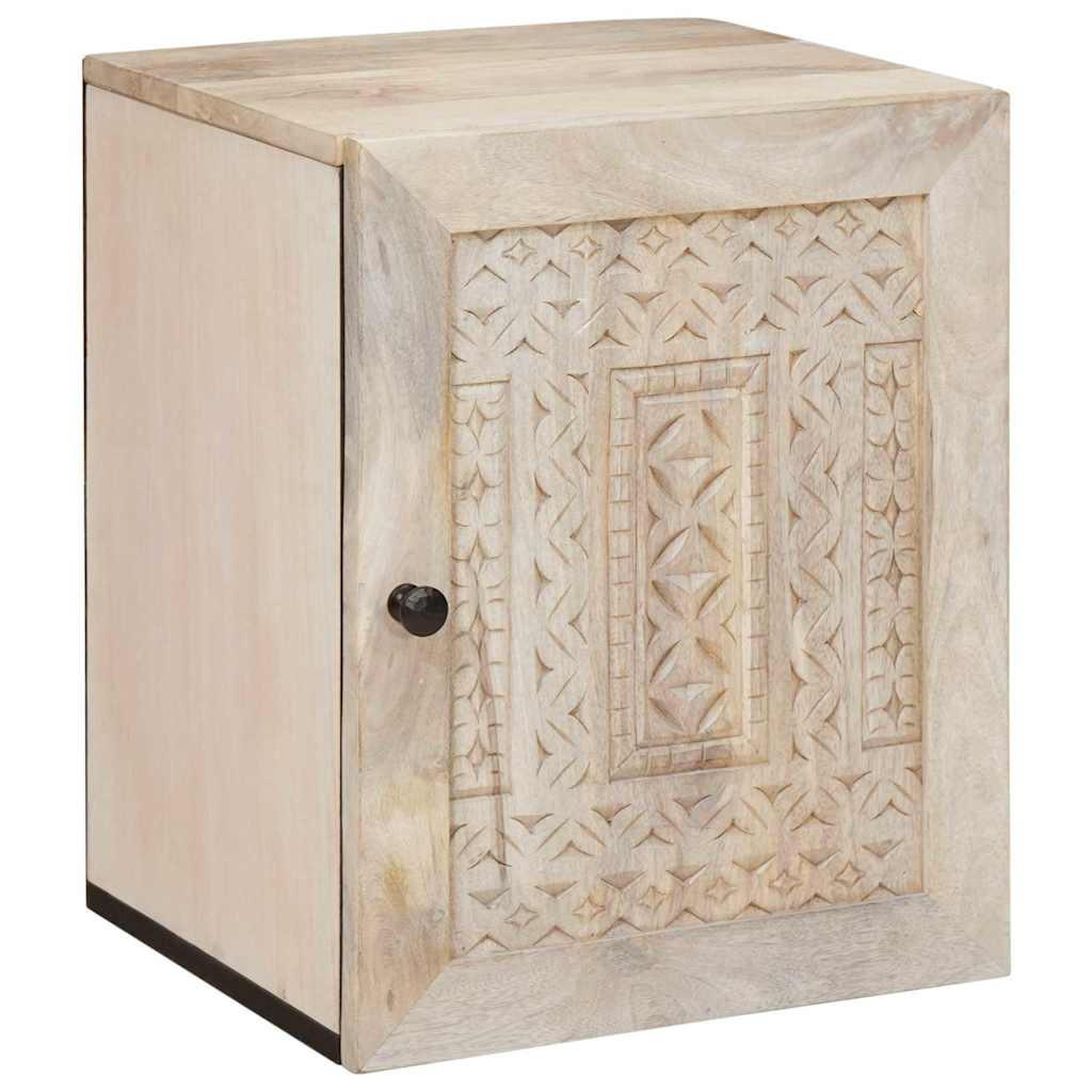 Bathroom Cabinet White 38 x 33.5 x 160 cm Solid Wood Mango