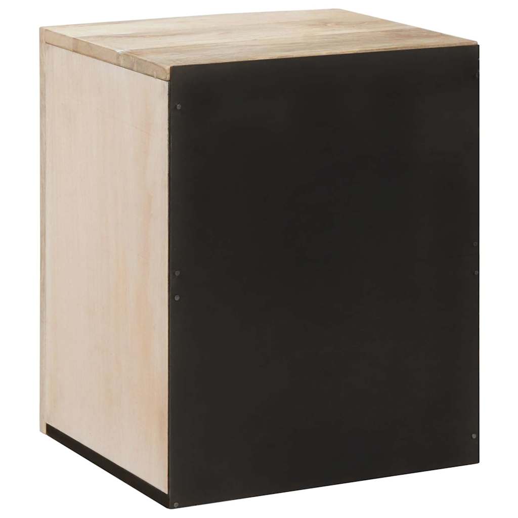 Bathroom Cabinet White 38 x 33.5 x 160 cm Solid Wood Mango