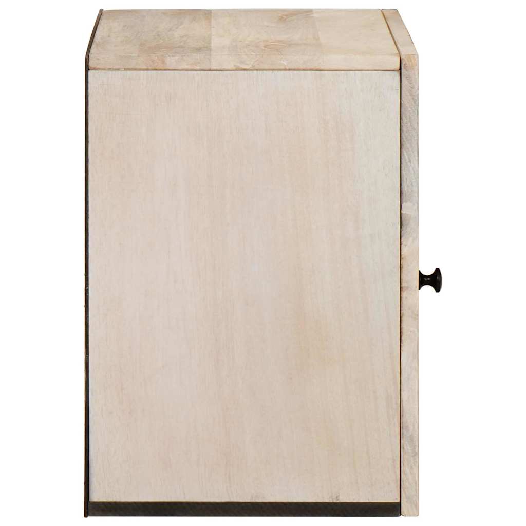 Bathroom Cabinet White 38 x 33.5 x 160 cm Solid Wood Mango