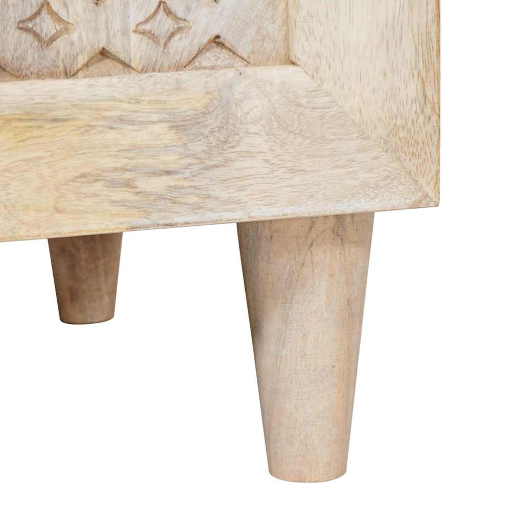 Bathroom Cabinet White 38 x 33.5 x 160 cm Solid Wood Mango