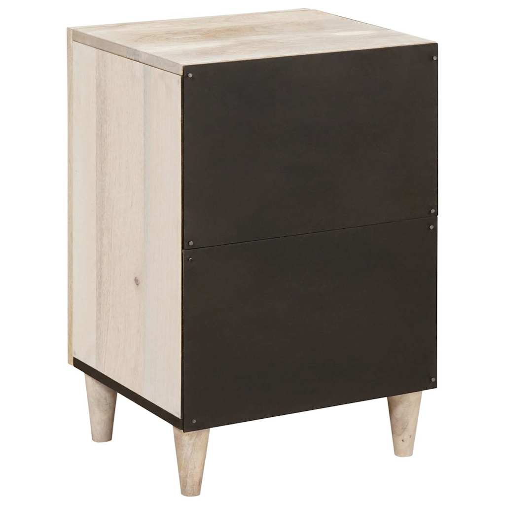 Bathroom Cabinet White 38 x 33.5 x 160 cm Solid Wood Mango