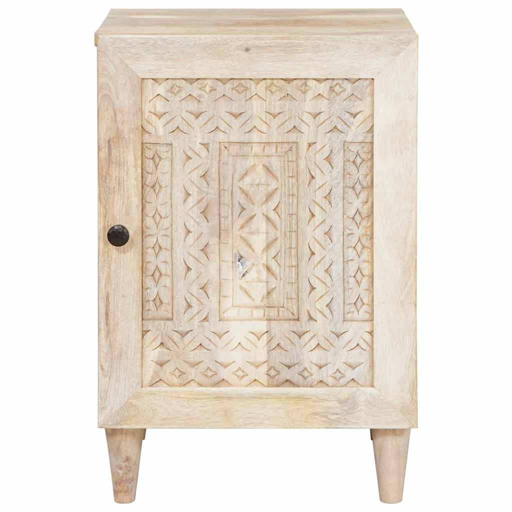 Bathroom Cabinet White 38 x 33.5 x 160 cm Solid Wood Mango