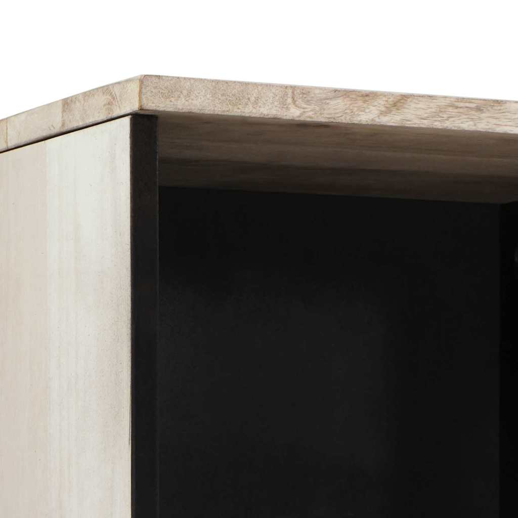 Bathroom Cabinet White 38 x 33.5 x 160 cm Solid Wood Mango