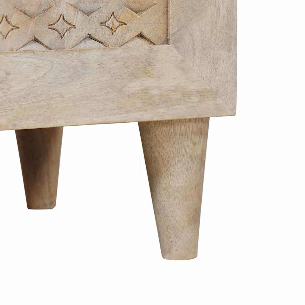 Bathroom Cabinet White 38 x 33.5 x 160 cm Solid Wood Mango