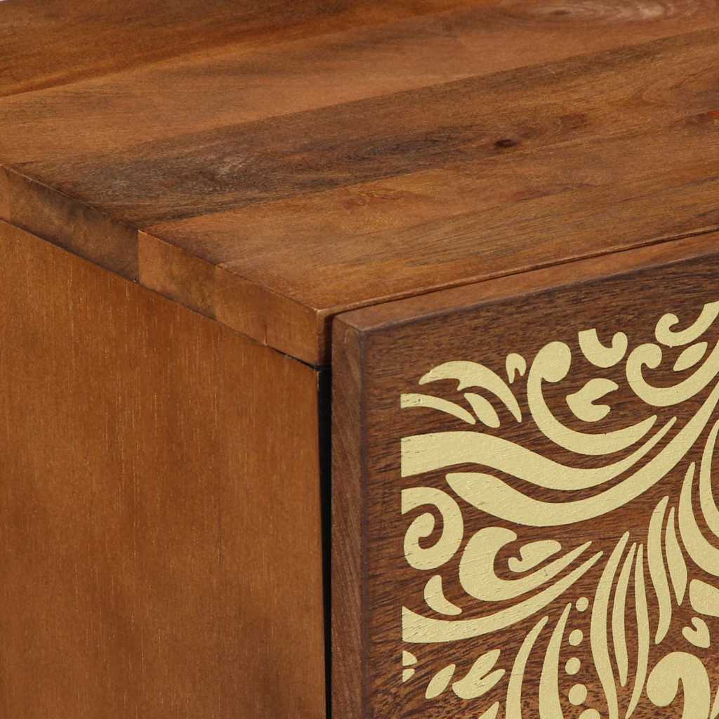Bedside Cabinet Honey brown 40 x 33 x 46 cm Solid mango wood