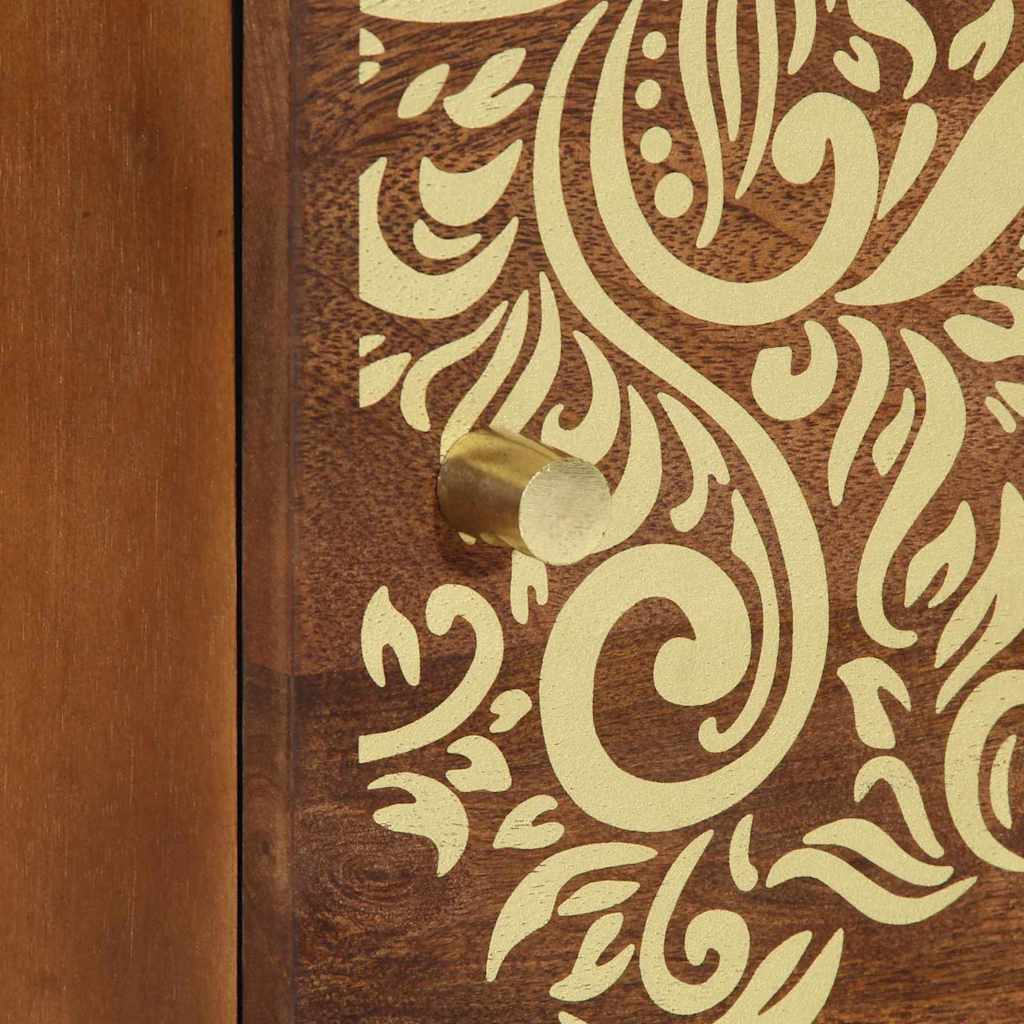 Bedside Cabinet Honey brown 40 x 33 x 46 cm Solid mango wood