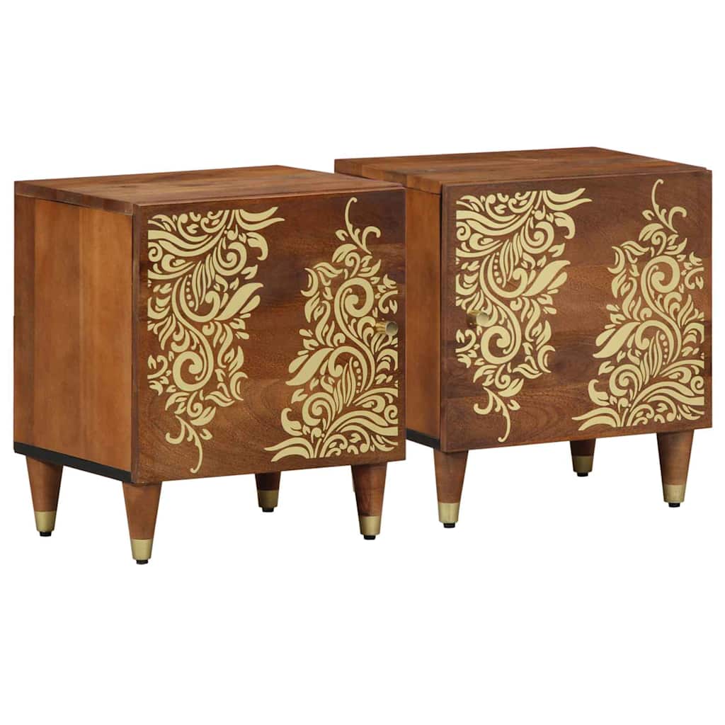 Bedside Cabinet 2 pcs Honey brown 40 x 33 x 46 cm