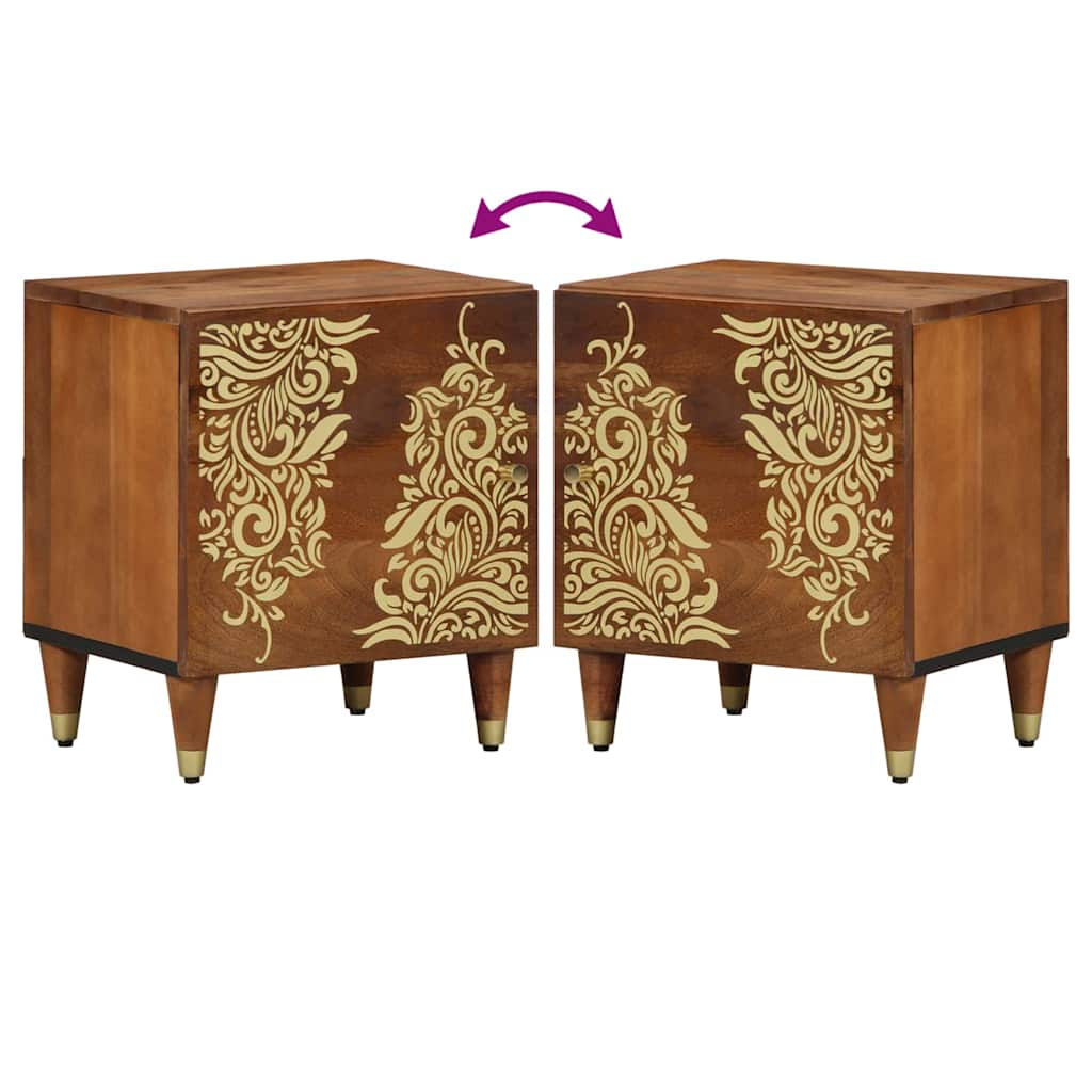 Bedside Cabinet 2 pcs Honey brown 40 x 33 x 46 cm