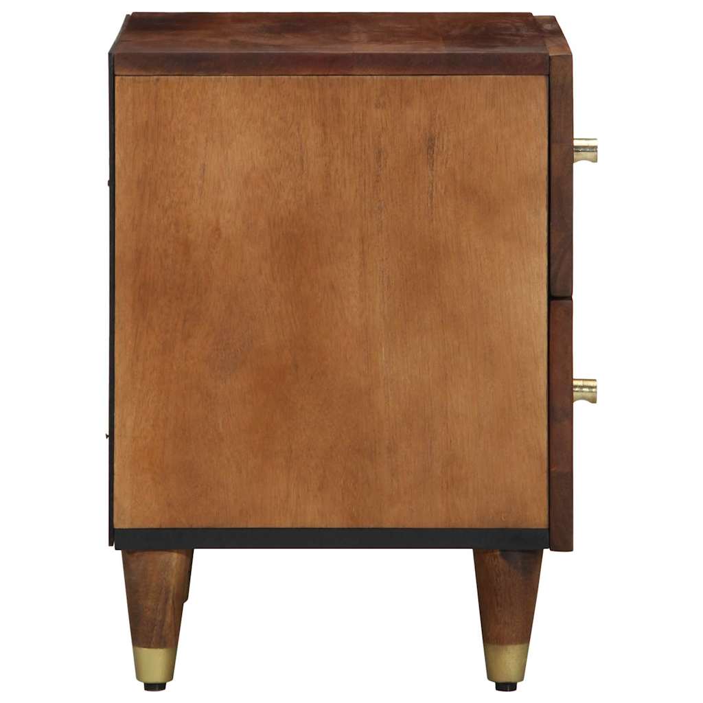 Bedside Cabinet with Drawer 2 pcs Honey brown 40 x 33 x 46 cm