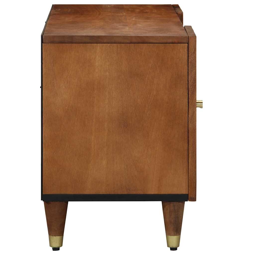 TV Cabinet with Shelf Brown 105 x 33.5 x 46 cm Solid Mango wood