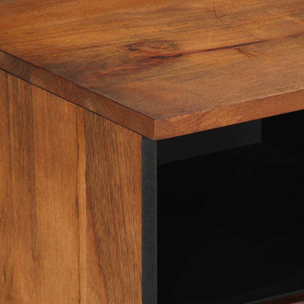 TV Cabinet with Shelf with Storage Brown Solid Mango wood