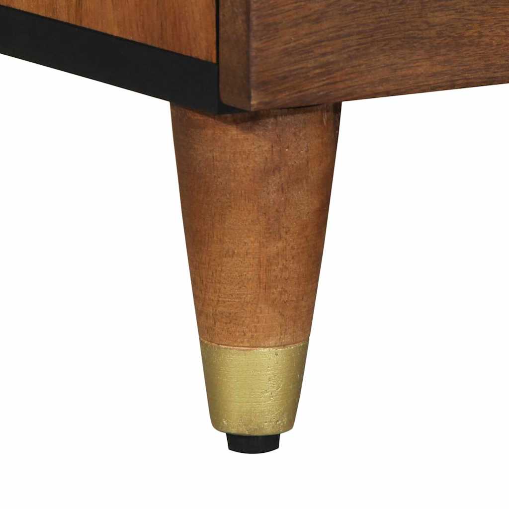 TV Cabinet with Shelf with Storage Brown Solid Mango wood