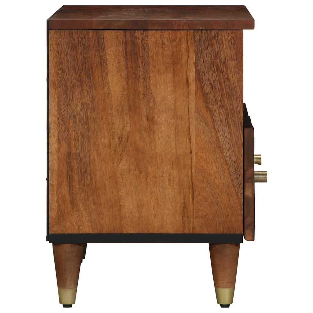 TV Cabinet with Shelf with Storage Brown Solid Mango wood