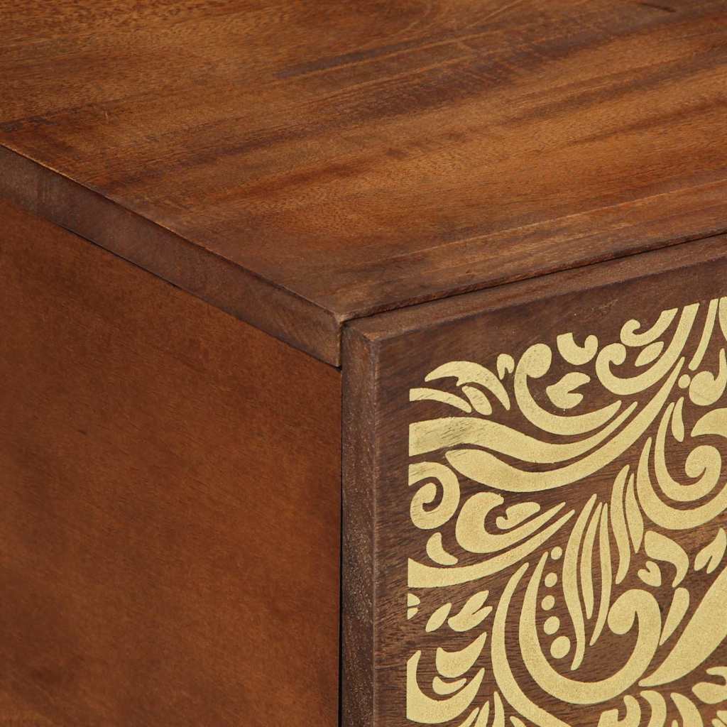 Coffee Table Honey brown 80 x 50 x 40 cm Solid mango wood