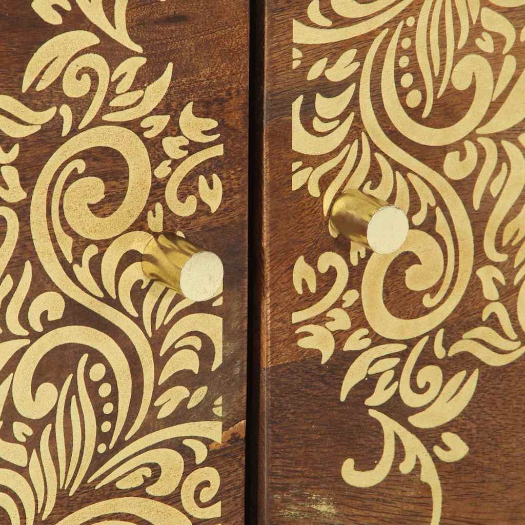 Coffee Table Honey brown 80 x 50 x 40 cm Solid mango wood