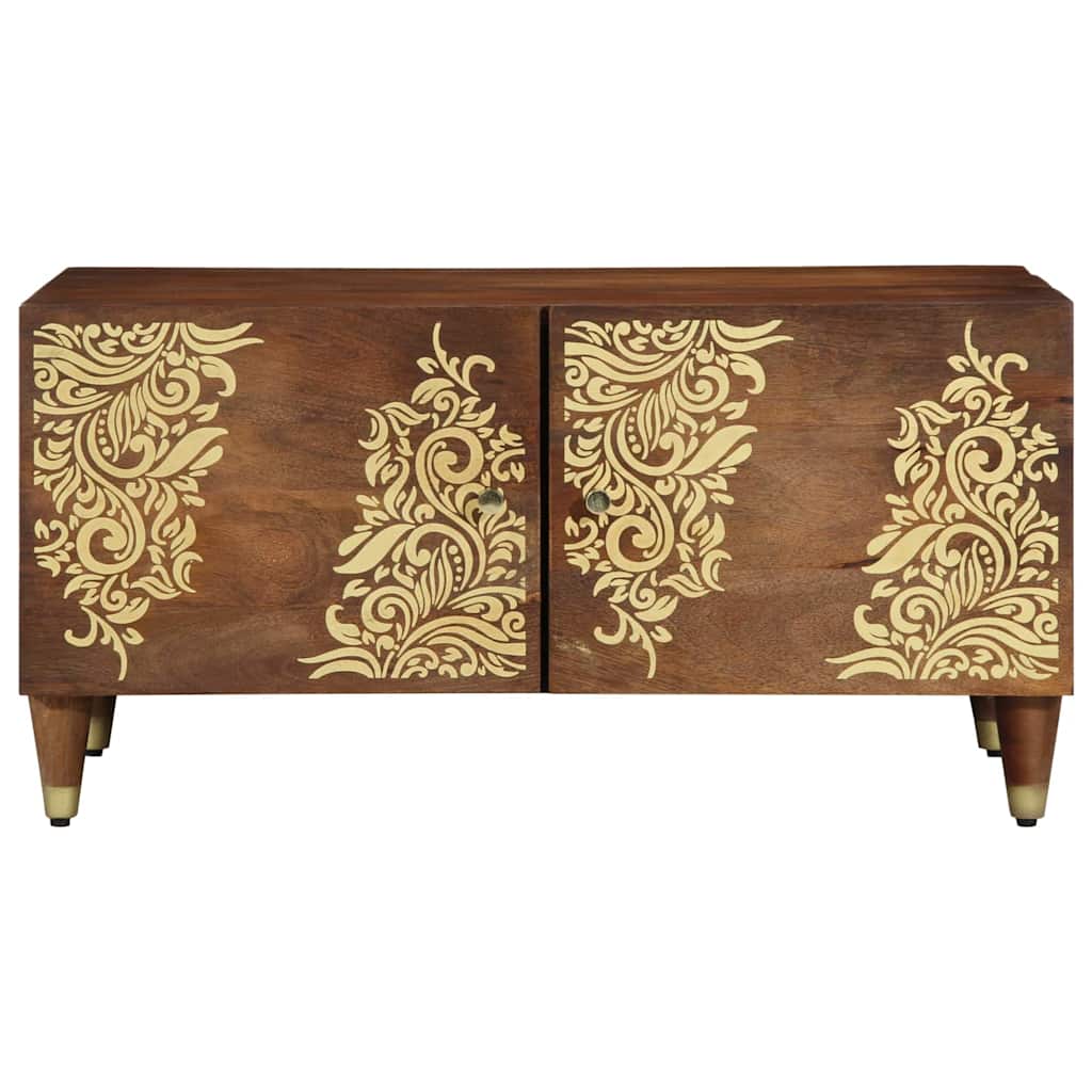 Coffee Table Honey brown 80 x 50 x 40 cm Solid mango wood