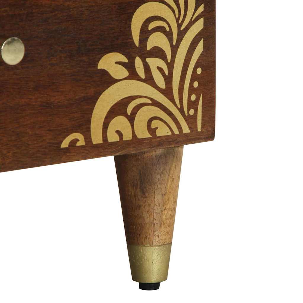 Bedside Cabinet with Drawer 2 pcs Honey brown 40 x 33 x 46 cm