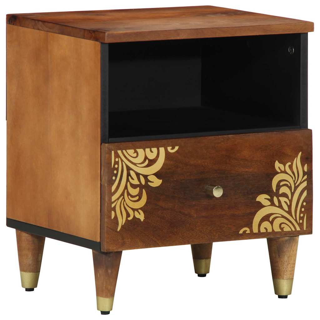 Bedside Cabinet with Drawer 2 pcs Honey brown 40 x 33 x 46 cm