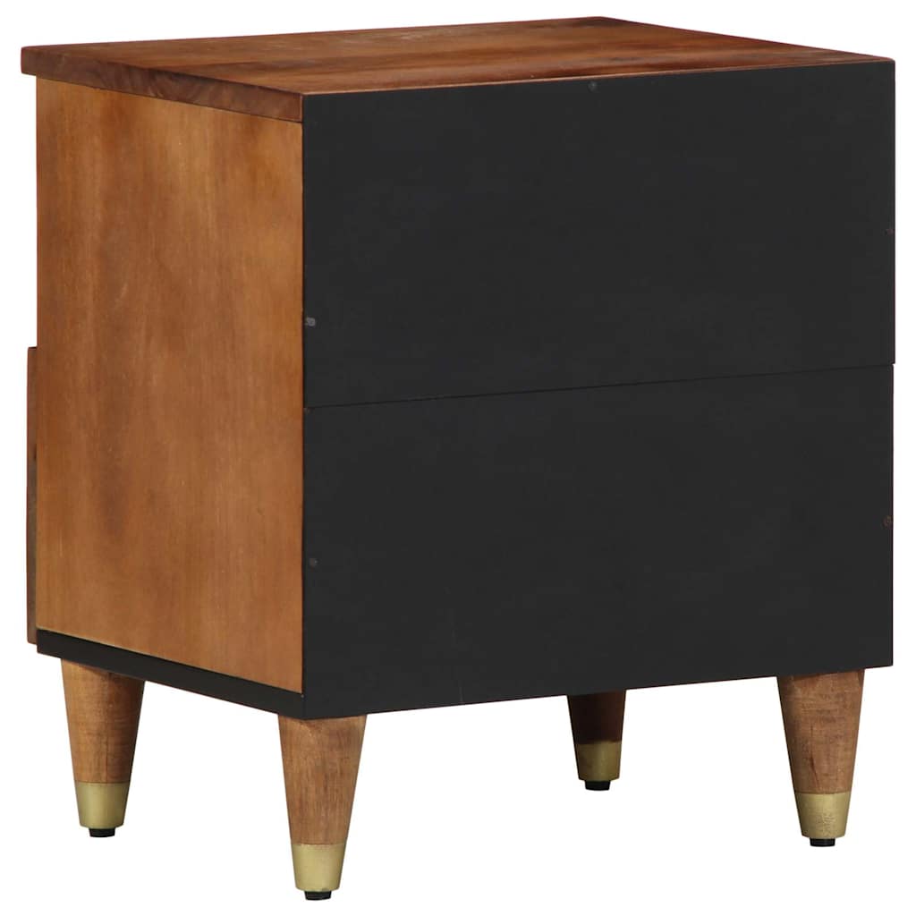 Bedside Cabinet with Drawer 2 pcs Honey brown 40 x 33 x 46 cm