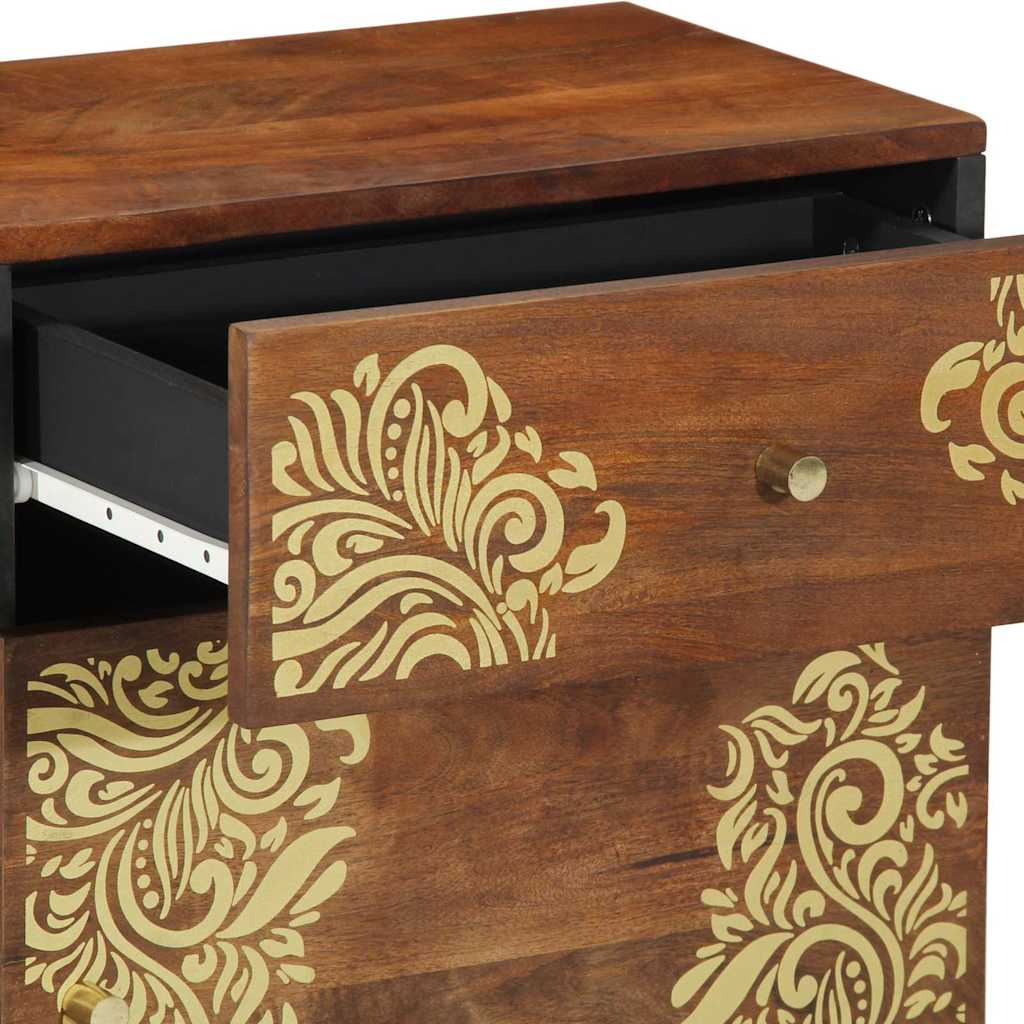 Bedside Cabinet Honey brown 50 x 33 x 60 cm Solid mango wood