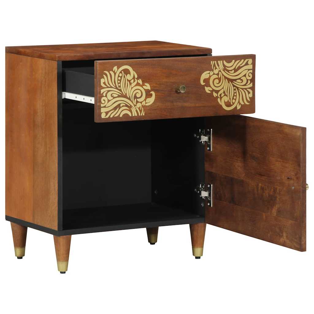 Bedside Cabinet Honey brown 50 x 33 x 60 cm Solid mango wood