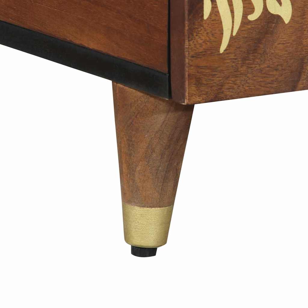 Coffee Table Honey brown 80 x 54 x 40 cm Solid mango wood