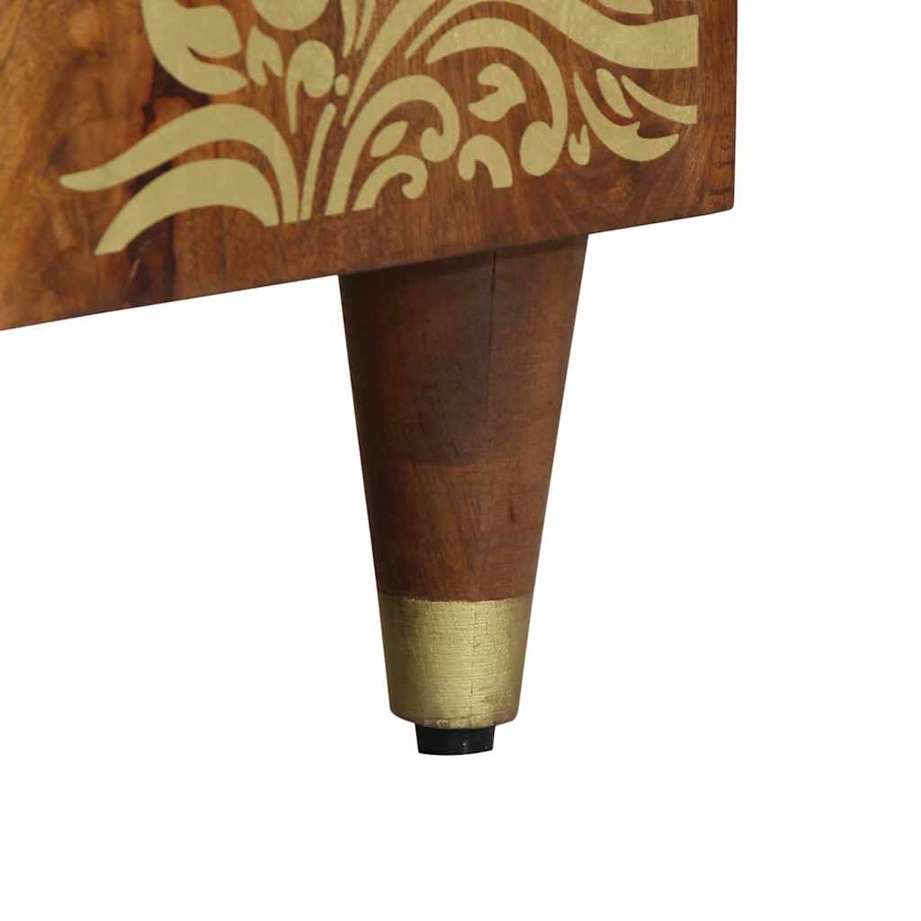 TV Cabinet with Shelf Brown 105 x 33.5 x 46 cm Solid Mango wood