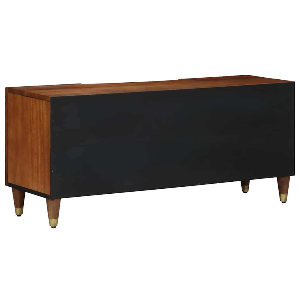TV Cabinet with Shelf Brown 105 x 33.5 x 46 cm Solid Mango wood