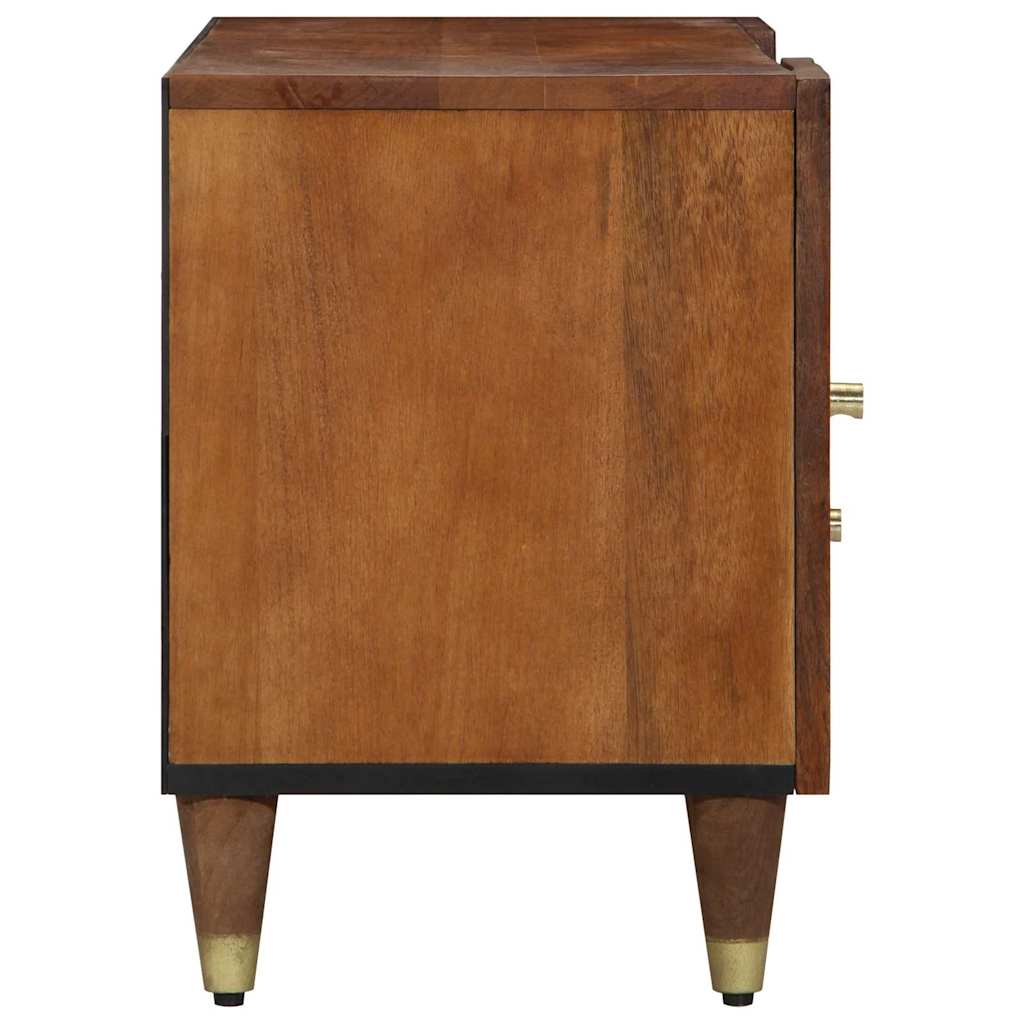 TV Cabinet with Shelf Brown 105 x 33.5 x 46 cm Solid Mango wood