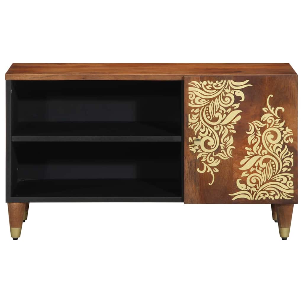 TV Cabinet with Shelf Brown 80 x 31.5 x 46 cm Solid Mango wood