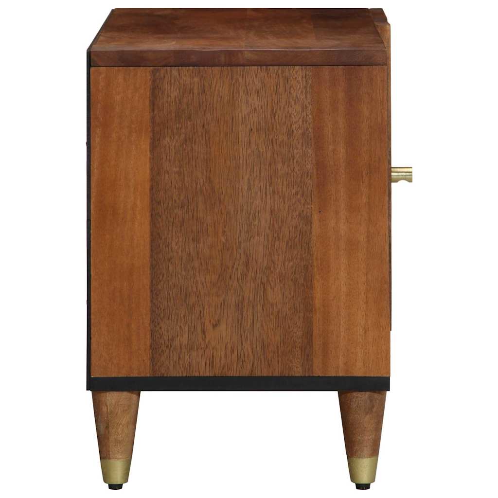 TV Cabinet with Shelf Brown 80 x 31.5 x 46 cm Solid Mango wood