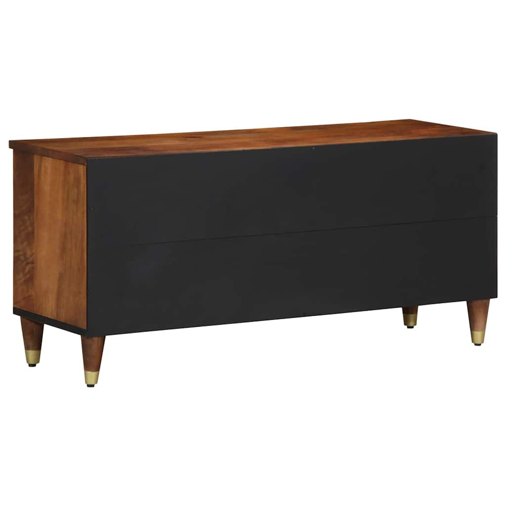 TV Cabinet with Shelf Brown 100 x 33.5 x 46 cm Solid Mango wood