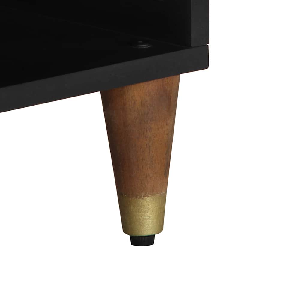 TV Cabinet with Drawer Brown 80 x 33.5 x 46 cm Solid Mango wood