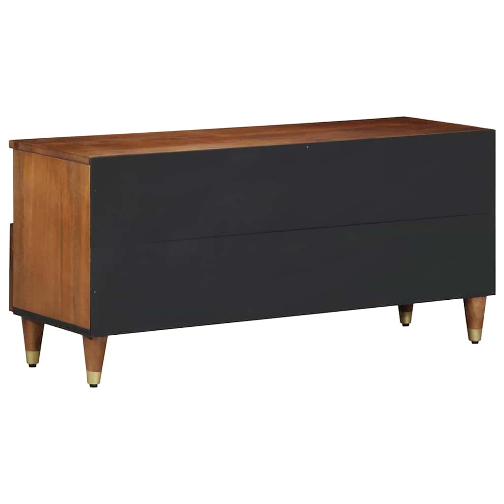 TV Cabinet with Shelf Brown 100 x 33.5 x 46 cm Solid Mango wood