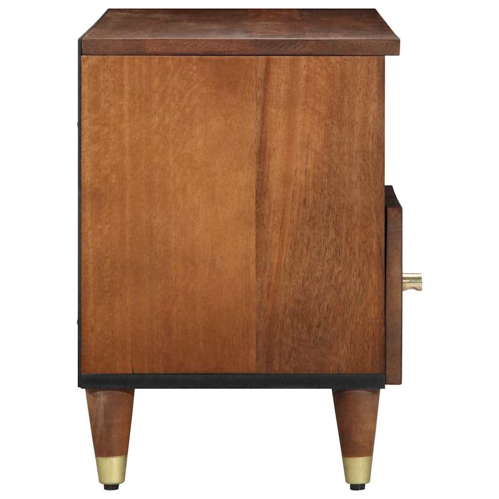 TV Cabinet with Shelf Brown 100 x 33.5 x 46 cm Solid Mango wood