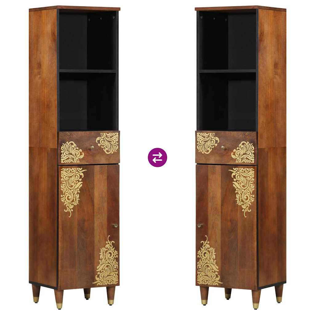 Sideboard Honey brown 38 x 33.5 x 160 cm Solid Mango wood