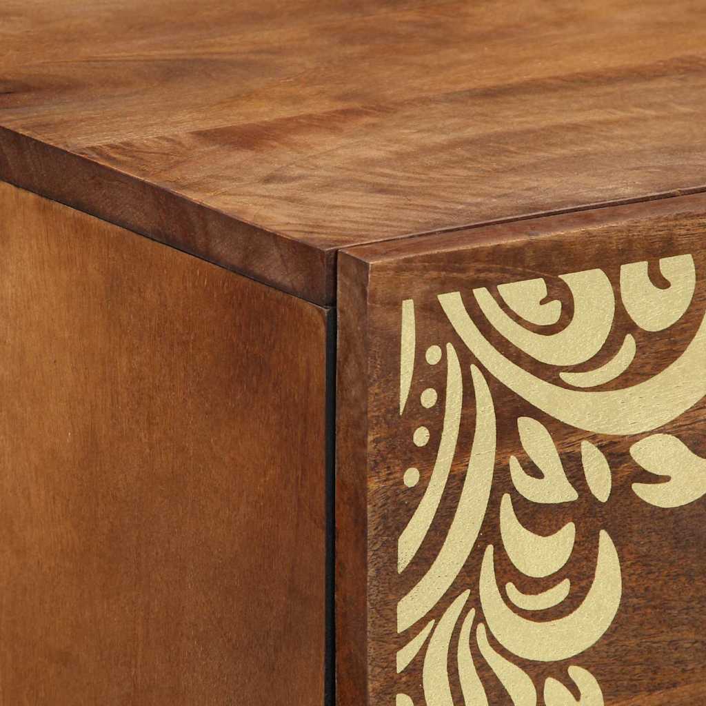Sideboard with Drawer Brown 40 x 33.5 x 75 cm Solid Mango wood