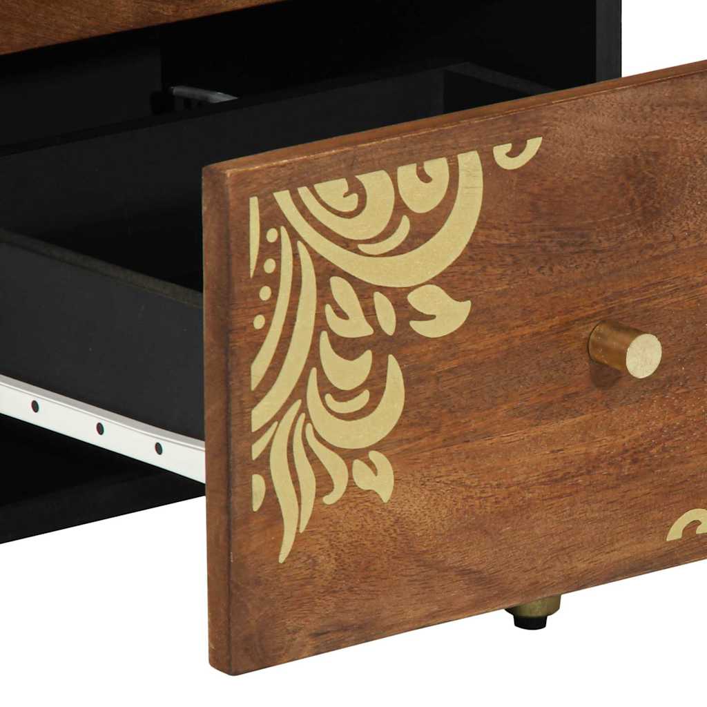 Sideboard with Drawer Brown 40 x 33.5 x 75 cm Solid Mango wood