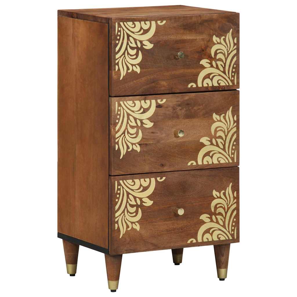 Sideboard with Drawer Brown 40 x 33.5 x 75 cm Solid Mango wood